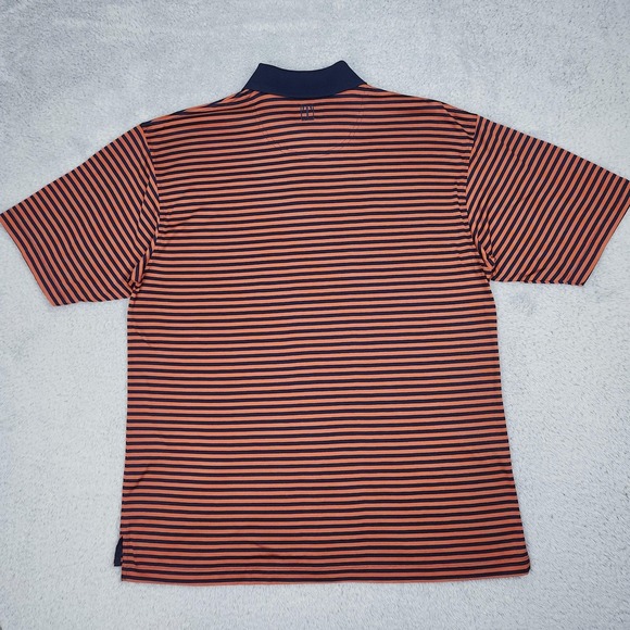 Vintage U.S. Open Pinehurst No.2 Polo Shirt Mens Large Navy Orange Tehama 2005 - Picture 15 of 16